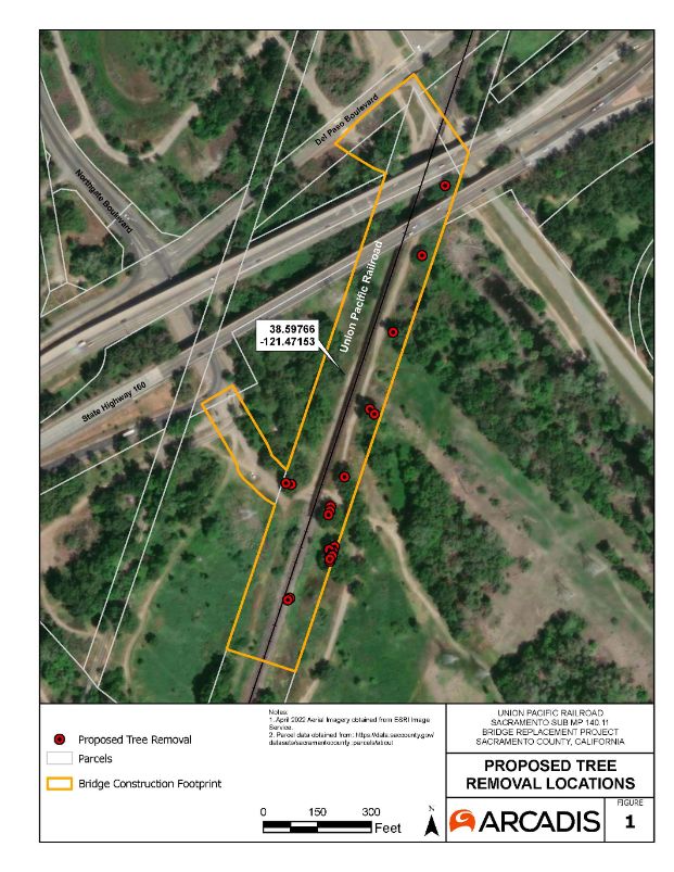 Union Pacific Railroad Mile Post 140.11