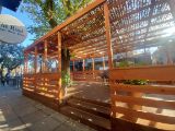 Image of an Al Fresco Dining structure outside of The Rind restaurant