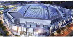 Image of Golden 1 Center from aerial view