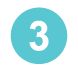 Image of the number three in white font enclosed in a light blue circle