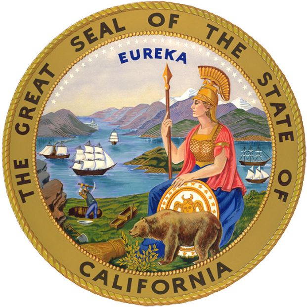Image of Official State of California seal 