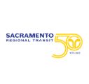 Logo for Sacramento Regional Transit reflecting 50th anniversary