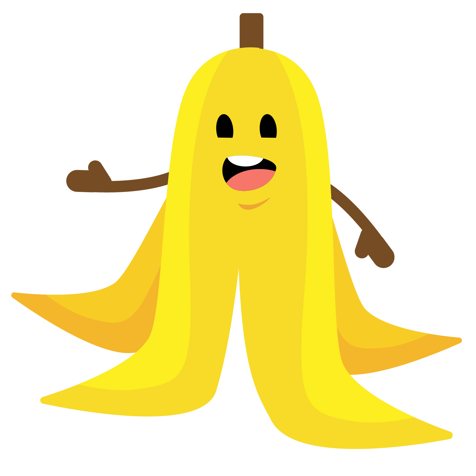banana graphic smiling