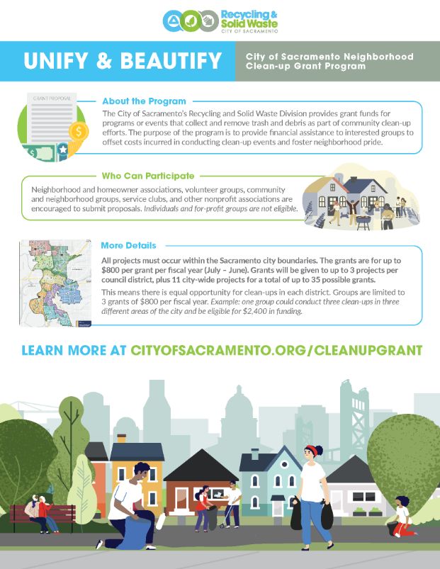 Neighborhood Cleanup Grant Flyer