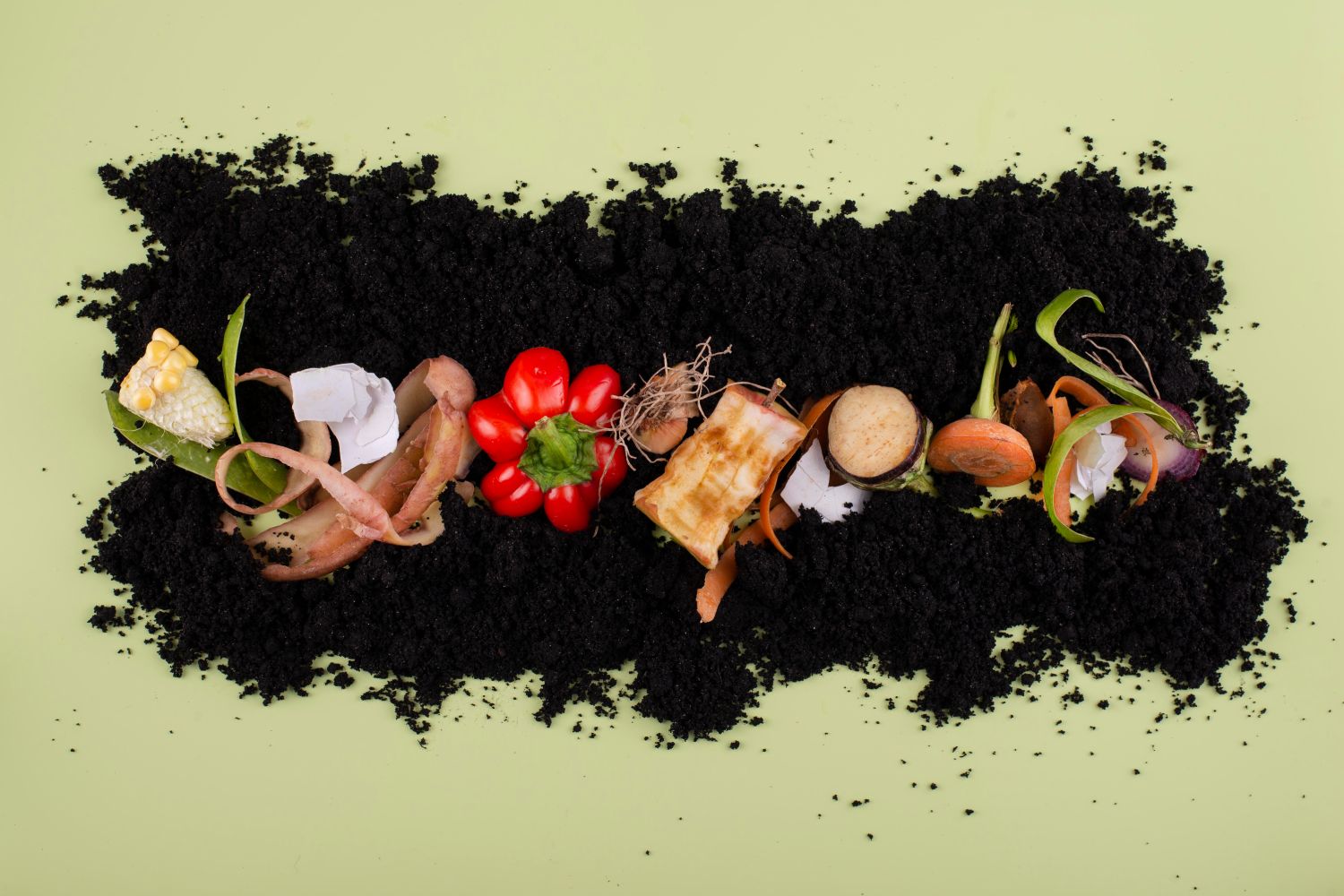 Compost and food scraps