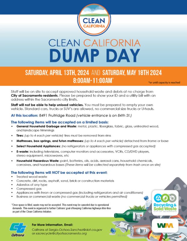 Free Dump day flyer