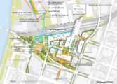 Western Connector map with Bike-Pedestrian Routes