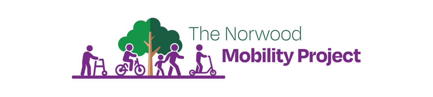 Graphic of The Norwood Mobility Project logo