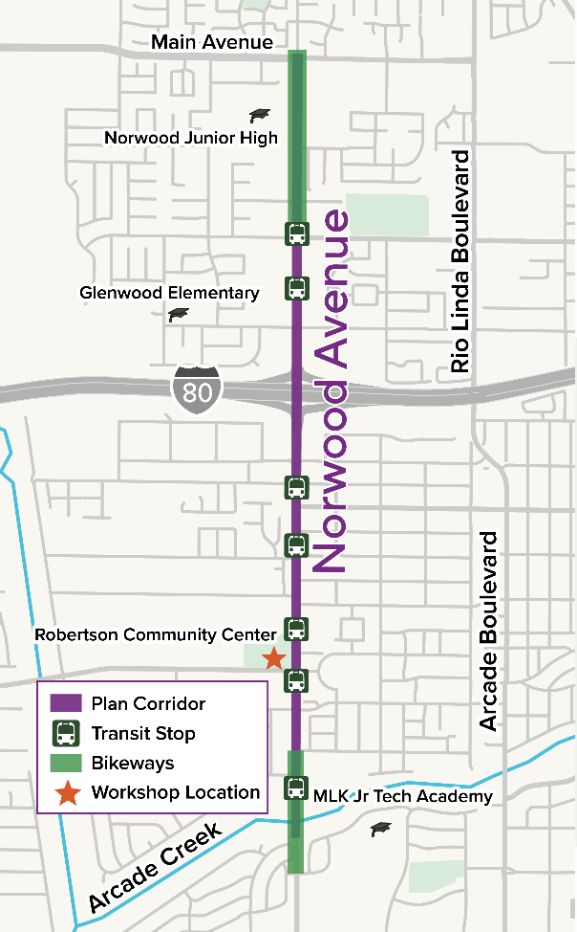 Graphic of The Norwood Mobility Project logo