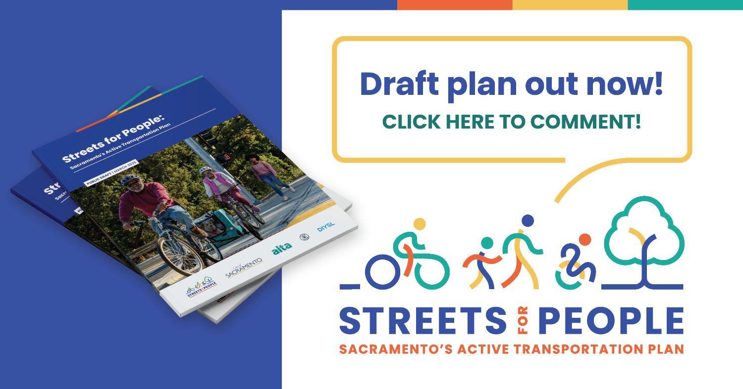 Streeets for People logo and picture of Plan