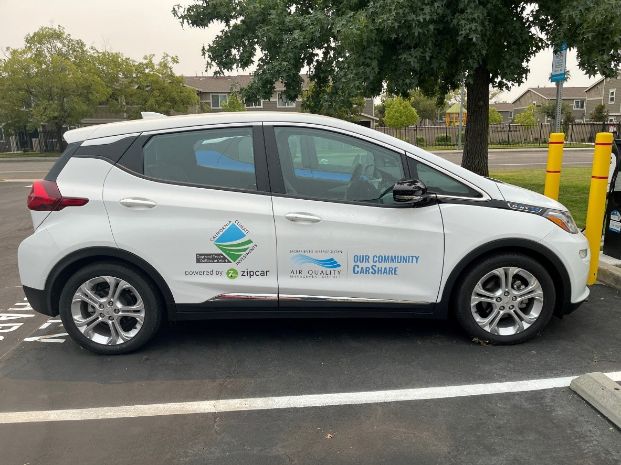 Photo of electric vehicle in OCCS program