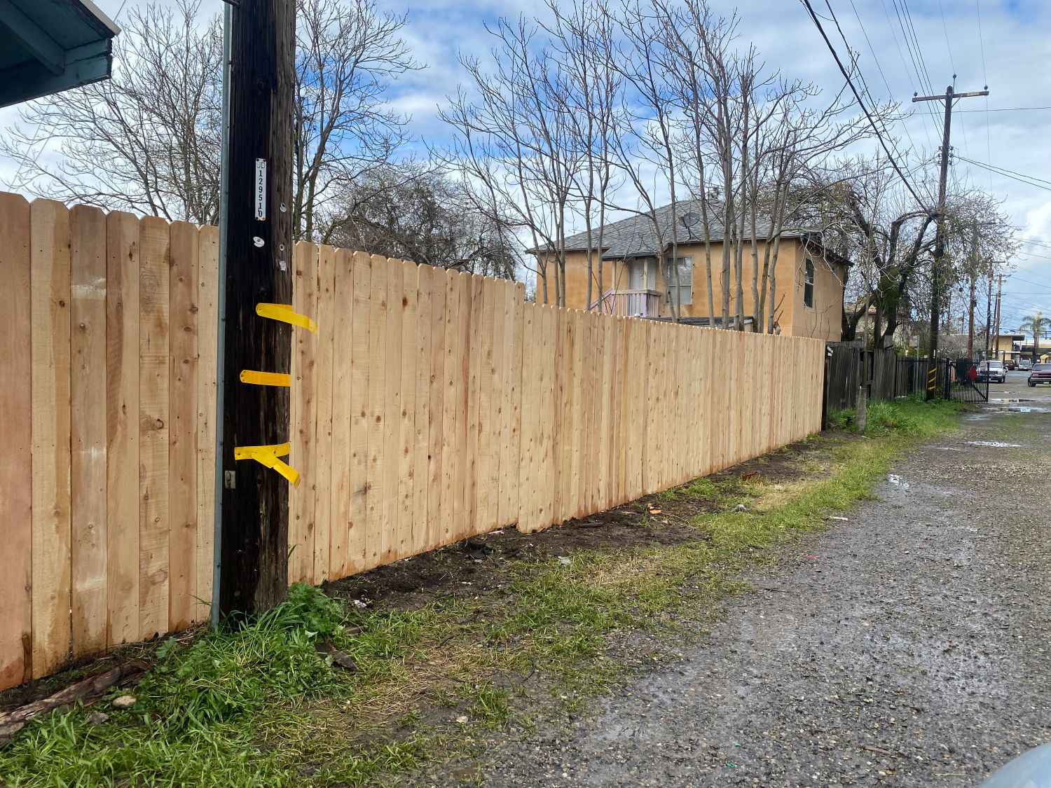 picture of new fence