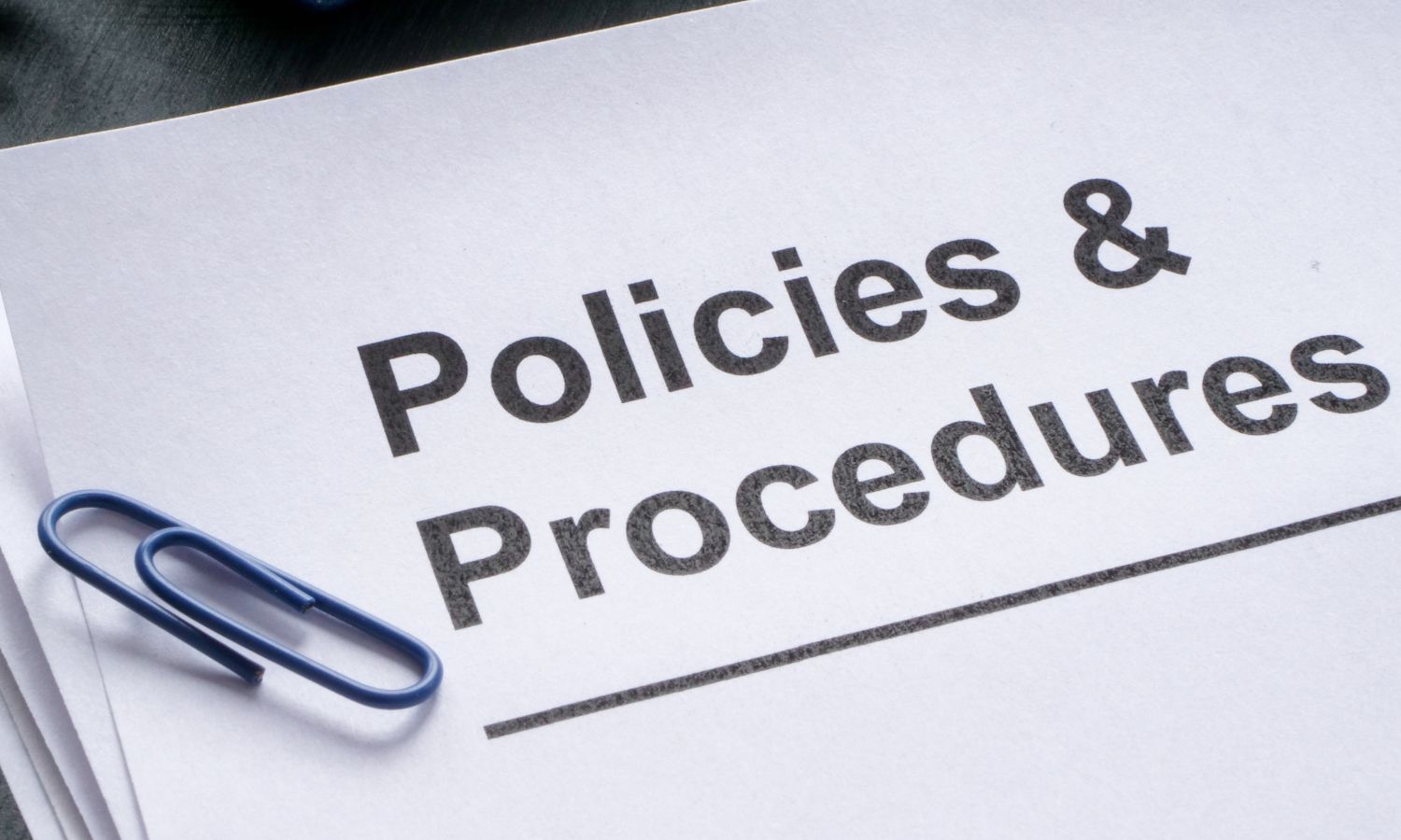 File folders with Policies highlighted