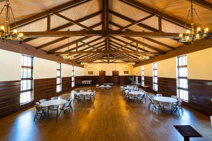 Clunie community center interior