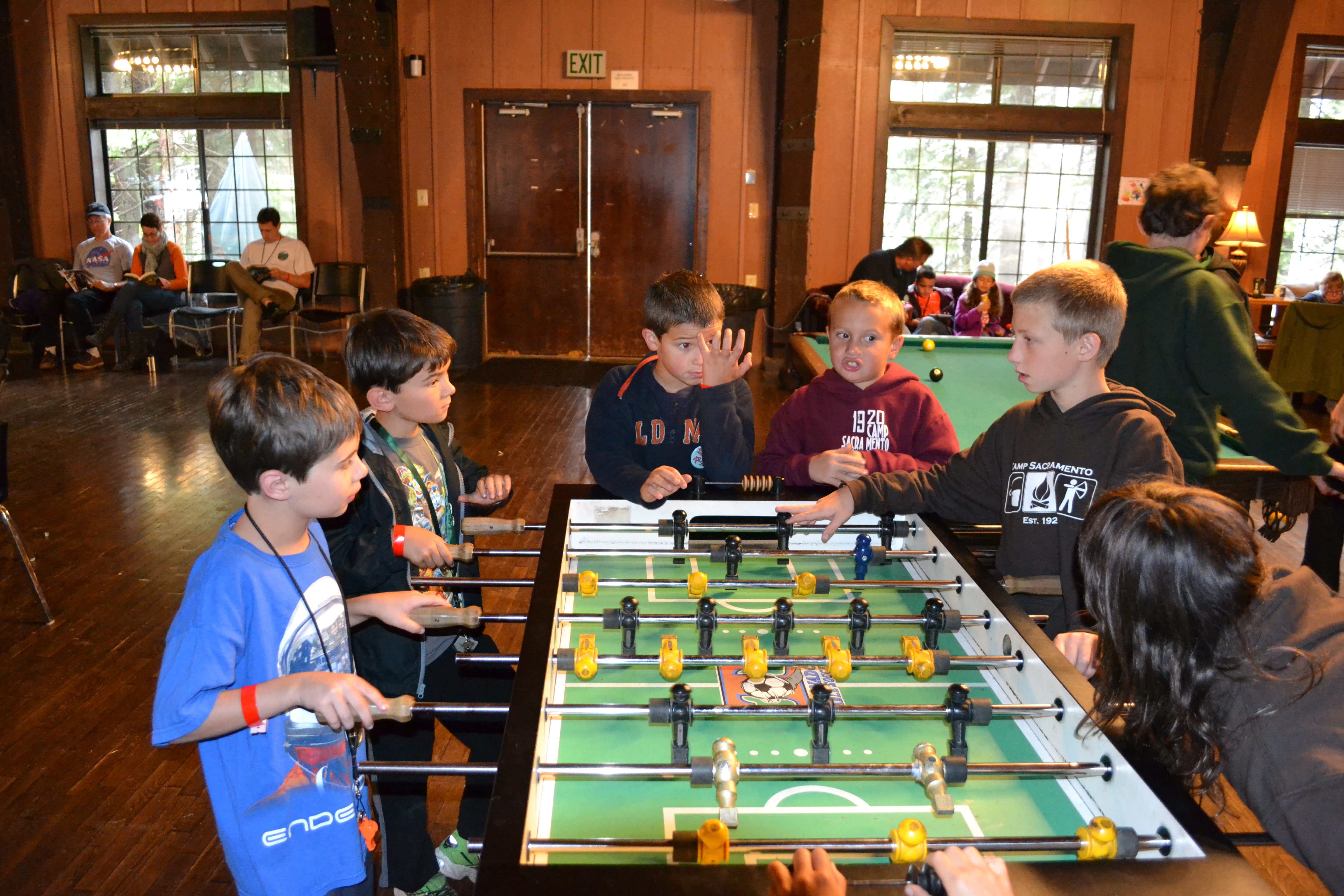 Image of kids playing Foosball