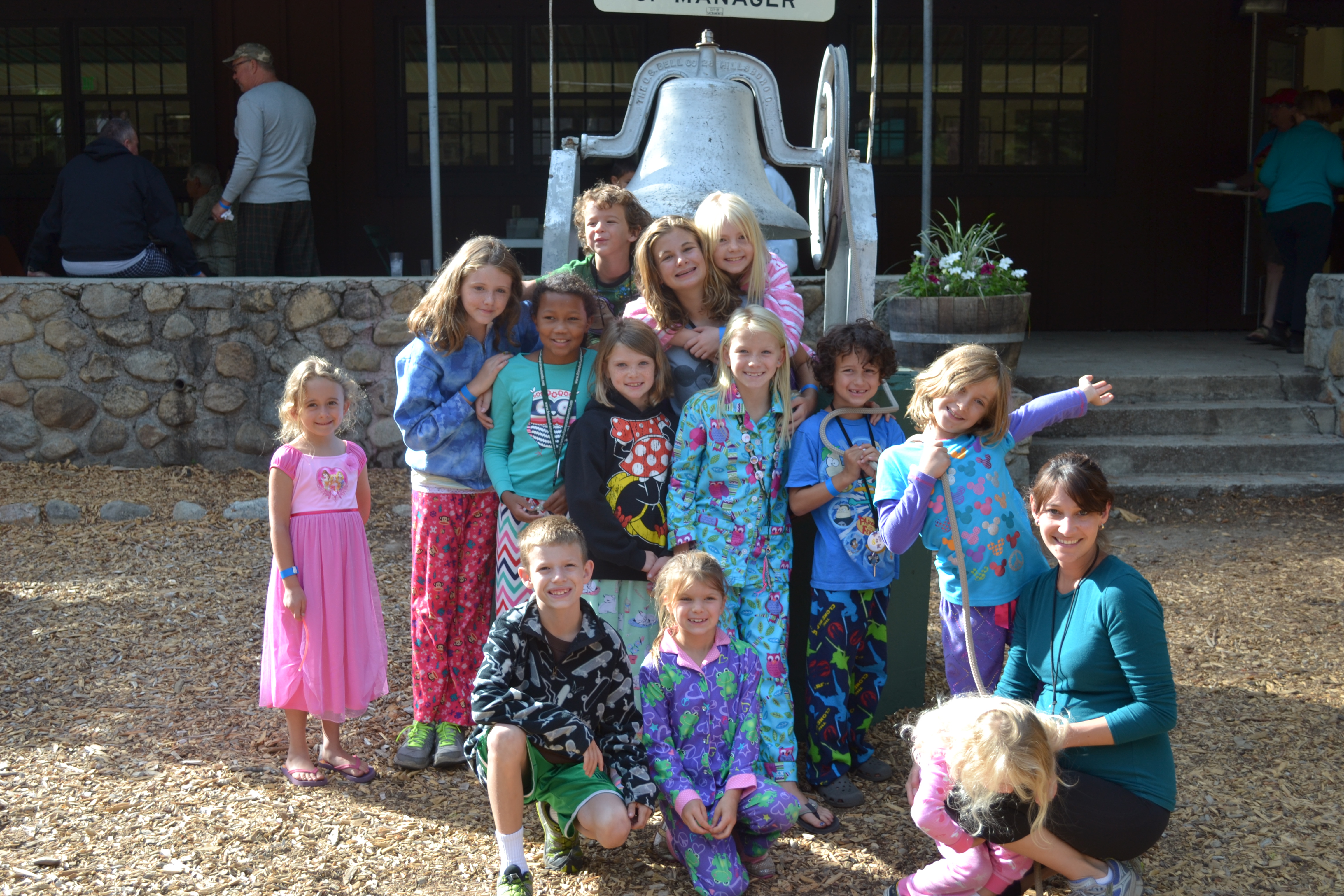 Image of kids wearing pajamas