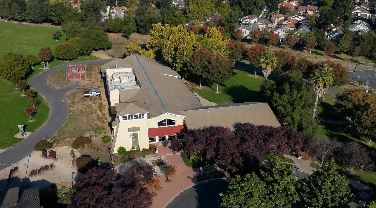 South natomas community center from the air