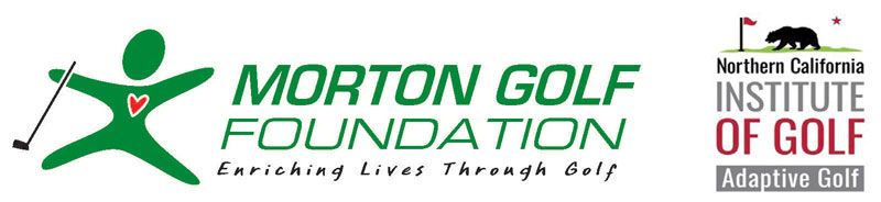 Morton golf foundation logo and the northern california institute of golf logo