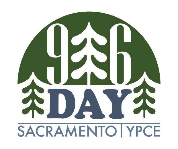 Earth shape behind Sacrament skyskrapers